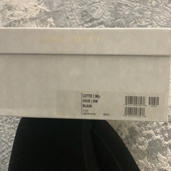 Never worn black suede Jimmy Choo heels. - Picture 7 of 7